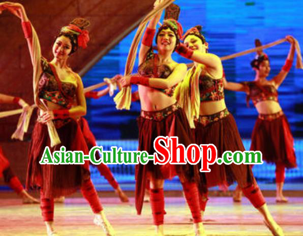 Chinese Back to Song Dynasty Classical Dance Dress Stage Performance Costume for Women