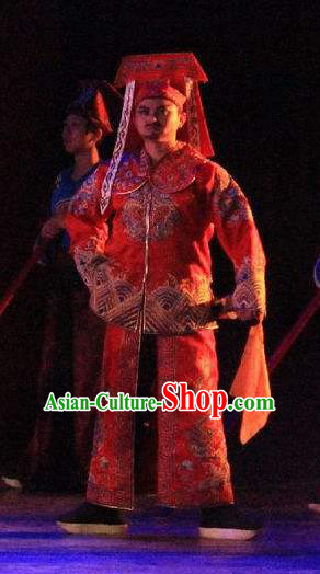 Chinese Back to Song Dynasty Imperial Bodyguard Stage Performance Dance Costume for Men