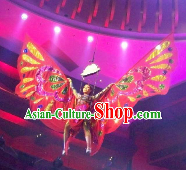 Chinese Back to Song Dynasty Classical Butterfly Dance Dress Stage Performance Costume for Women