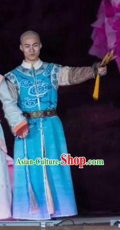 Chinese Peoformance In Panshan Mountain Qing Dynasty Emperor Qianlong Performance Dance Costume for Men