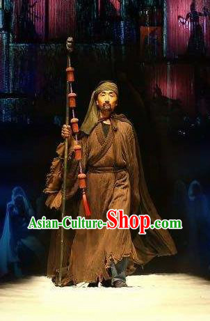 Chinese Encore Dunhuang Han Dynasty Envoy Clothing Stage Performance Dance Costume for Men