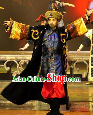 Chinese Picturesque Huizhou Ancient Royal Highness Clothing Stage Performance Dance Costume for Men