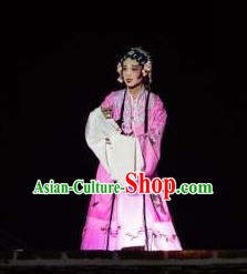Chinese The Dream Of The Peony Pavilion Opera Du Liniang Dance Pink Dress Stage Performance Costume and Headpiece for Women