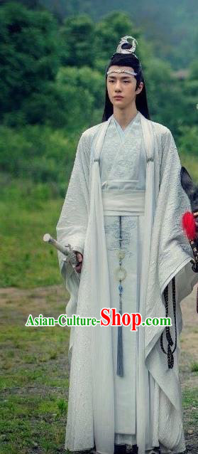 Drama The Untamed Chinese Ancient Swordsman Lan Zhan Nobility Childe Wang Yibo Costumes for Men
