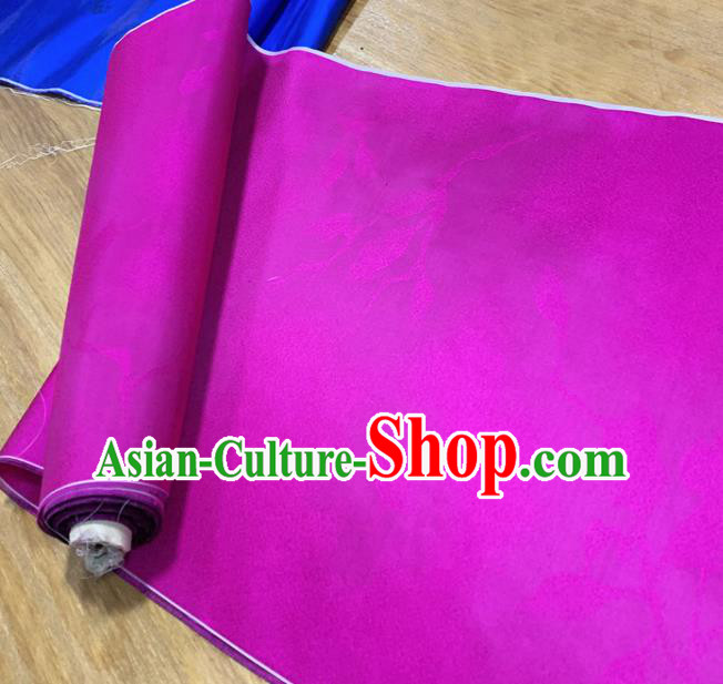 Chinese Classical Pattern Rosy Silk Fabric Traditional Ancient Hanfu Dress Brocade Cloth