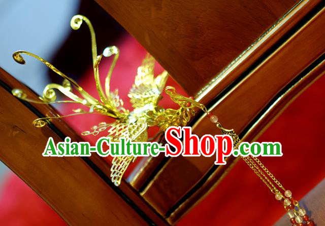 Chinese Traditional Ancient Court Queen Phoenix Hairpins Classical Hanfu Hair Accessories for Women