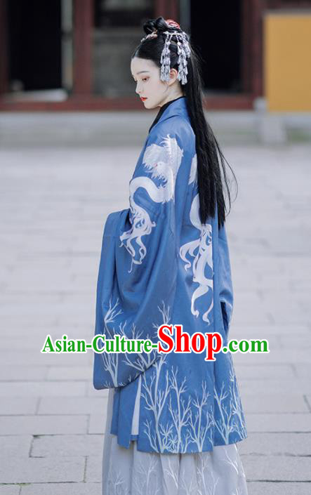 Traditional Chinese Jin Dynasty Imperial Concubine Replica Costumes Ancient Court Lady Hanfu Dress for Women