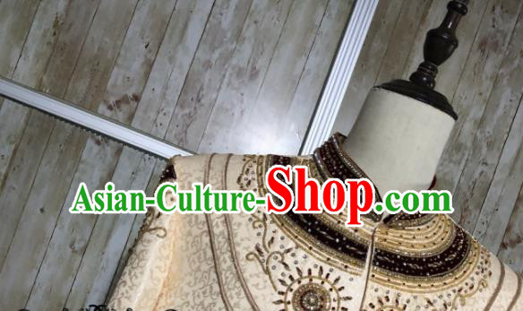 Asian Pakistan Embroidered Wedding Clothing Traditional Pakistani Hui Nationality Islam Bridegroom Costumes for Men