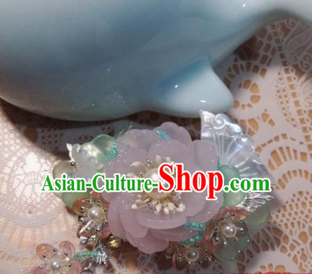 Traditional Chinese Classical Flower Hair Claw Hairpins Ancient Hanfu Hair Accessories for Women