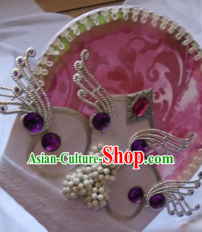 Traditional Chinese Cosplay Palace Fans Hanfu Swordsman Fan for Women