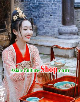 The Untamed Ancient Chinese Princess Wedding Red Dress Bride Costumes and Headpiece for Women