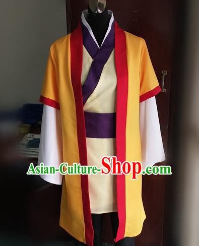 Traditional Chinese Cosplay Livehand Clothing Ancient Swordsman Costume for Men