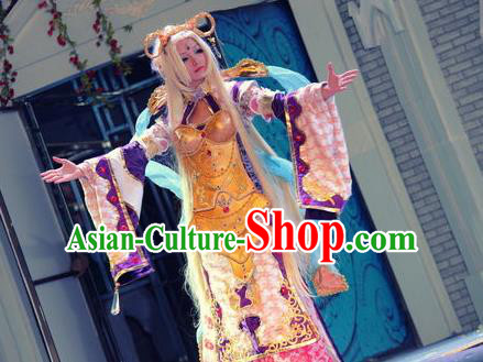 Top Grade Cosplay Geisha Dress Ancient Heroine Costume for Women