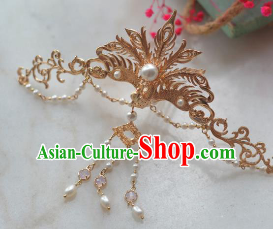Traditional Chinese Tang Dynasty Phoenix Coronet Hairpins Ancient Princess Hanfu Hair Accessories for Women