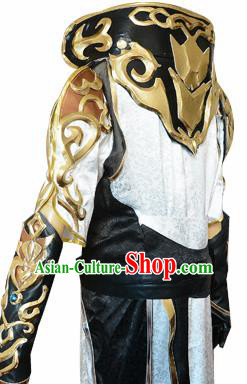 Traditional Chinese Cosplay Knight White Clothing Ancient Swordsman Costume for Men
