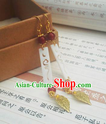 Traditional Chinese Hanfu Shell Earrings Classical Ear Accessories for Women