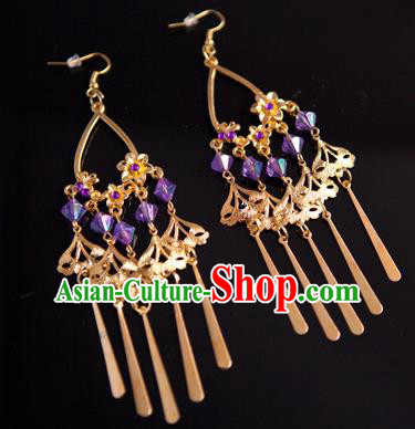 Traditional Chinese Hanfu Palace Earrings Classical Ear Accessories for Women