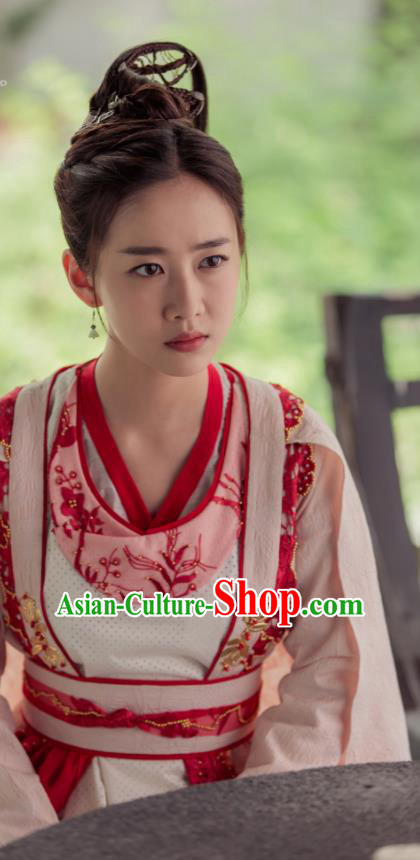 Ancient Chinese Song Dynasty Nobility Lady Hanfu Dress Drama Young Blood Female Swordsman Costumes for Women