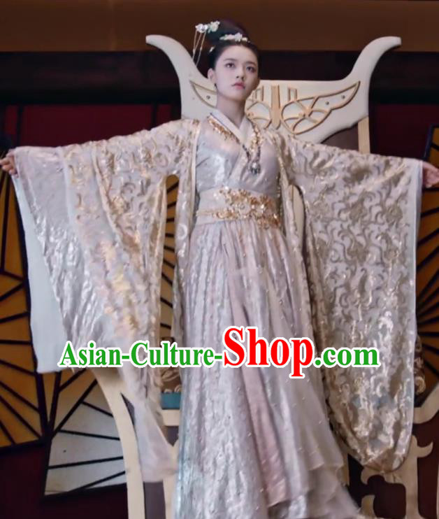 Fights Break Sphere Ancient Chinese Royal Princess Xiao Xuner Lin Yun Hanfu Dress Costumes for Women