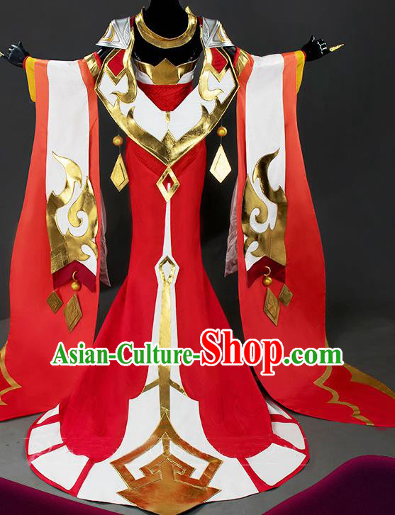 Traditional Chinese Cosplay Swordswoman Dress Ancient Heroine Costume for Women