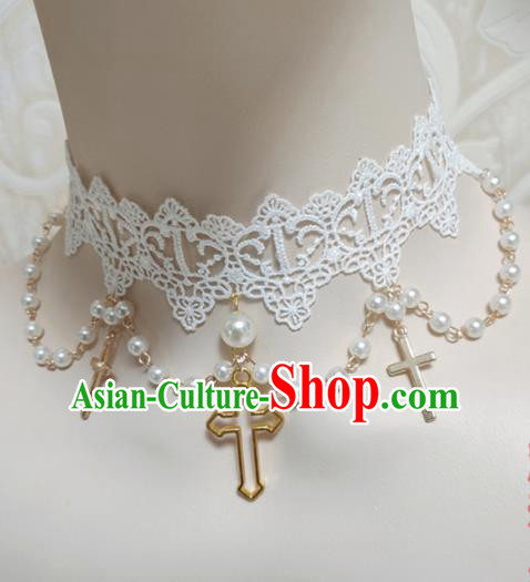 Top Grade Gothic Necklace Handmade Crucifix Necklet Accessories for Women