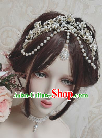 Top Grade Baroque Princess Crystal Royal Crown Handmade Hair Accessories for Women