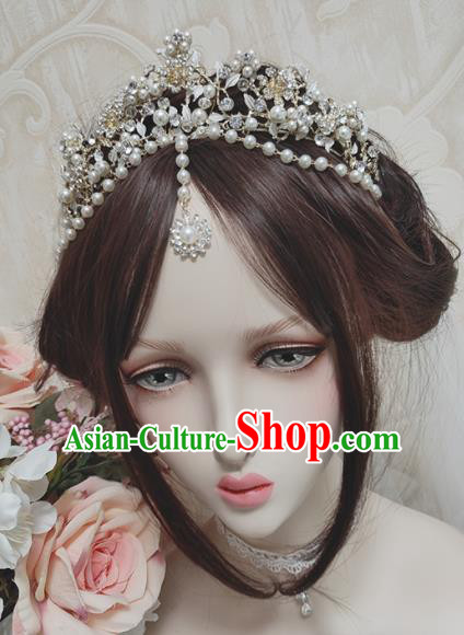 Top Grade Baroque Princess Crystal Royal Crown Handmade Hair Accessories for Women