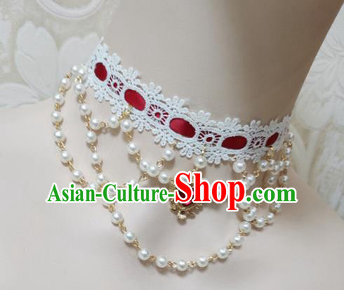 Top Grade Gothic Princess Ruby Necklace Handmade Necklet Accessories for Women