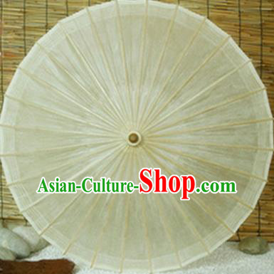 Chinese Handmade White Oil Paper Umbrella Traditional Umbrellas