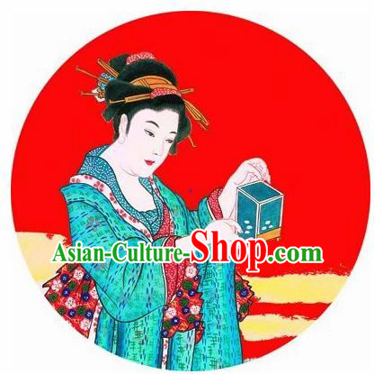 Japanese Handmade Printing Kimono Geisha Red Oil Paper Umbrella Traditional Dance Umbrellas