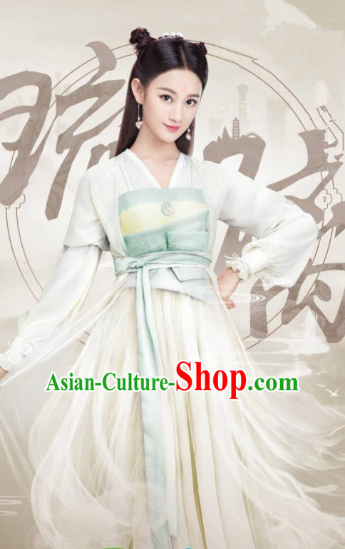 Ancient Chinese Peri Princess Hanfu Dress Drama Female Swordsman Costumes for Women