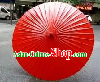 Chinese Handmade Large Red Oil Paper Umbrella Traditional Decoration Umbrellas