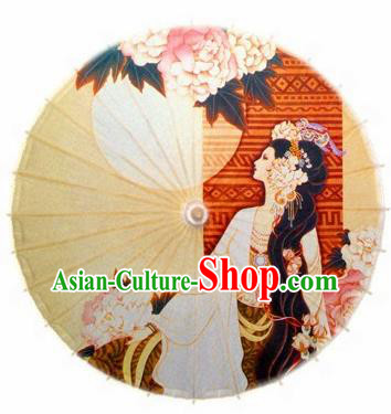 Chinese Handmade Printing Oil Paper Umbrella Traditional Decoration Umbrellas
