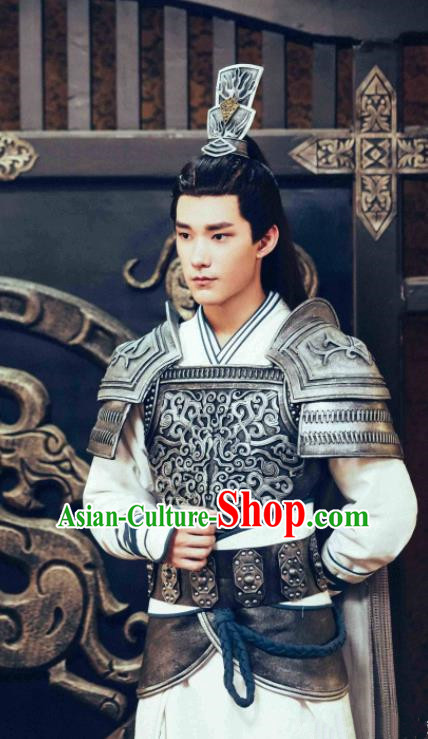Ancient Chinese General Body Armour Drama Jia Feng Xu Huang Swordsman Xie Qingyun Costumes for Men