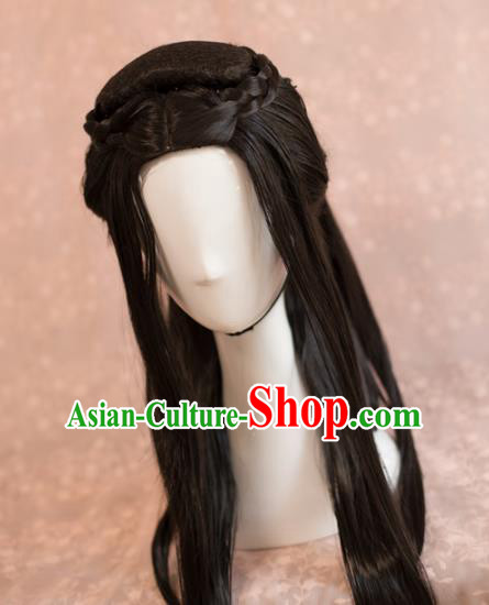 Traditional Chinese Ancient Tang Dynasty Princess Wigs Cosplay Goddess Chignon for Women