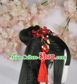 Traditional Chinese Cosplay Swordsman Princess Wigs Sheath Ancient Goddess Chignon for Women