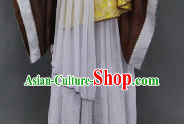 Customize Chinese Traditional Cosplay Monk Monarch Golden Costumes Ancient Swordsman King Clothing for Men