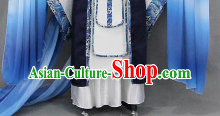 Customize Chinese Traditional Cosplay Taoist Nobility Childe Navy Costumes Ancient Swordsman Clothing for Men