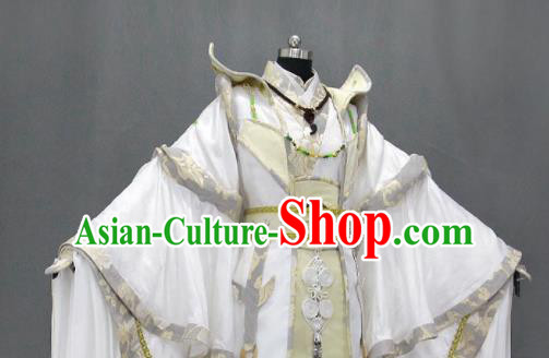 Customize Chinese Traditional Cosplay Emperor King Costumes Ancient Swordsman Clothing for Men