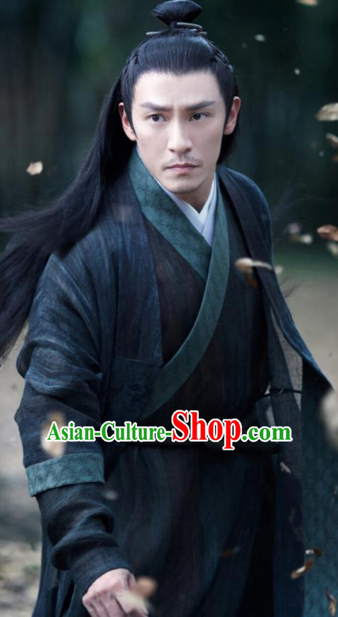 Drama Love and Destiny Chinese Ancient Swordsman War God Jiu Chen Chang Chen Replica Costumes for Men