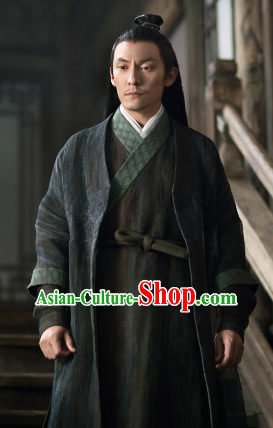 Drama Love and Destiny Chinese Ancient Swordsman War God Jiu Chen Chang Chen Replica Costumes for Men