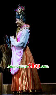 Chinese Drama Prince of Lanling Ancient Court Lady Dress Stage Performance Dance Costume and Headpiece for Women