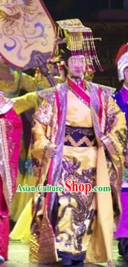 Chinese Impression of Suzhou Ancient Emperor Clothing Stage Performance Dance Costume for Men