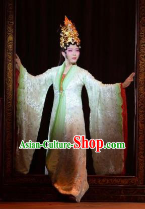 Chinese Zhaojun Chu Sai Ancient Court Classical Dance Dress Stage Performance Costume and Headpiece for Women