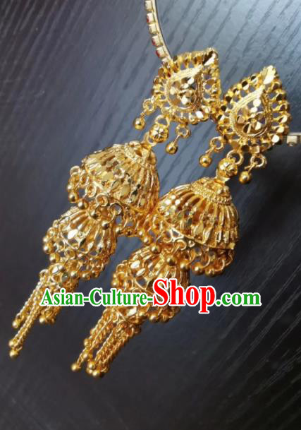 Indian Traditional Belly Dance Ear Accessories Asian India National Earrings for Women