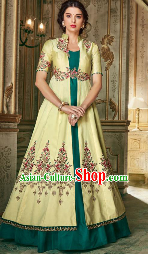 Indian Traditional Festival Anarkali Dress Asian India National Court Bollywood Costumes for Women