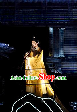 Return To the Three Gorges Chinese Ancient Scholar Clothing Stage Performance Dance Costume for Men