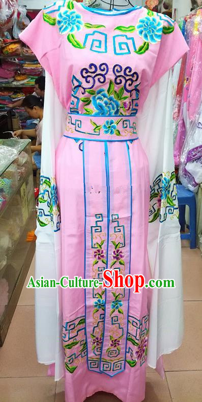 Chinese Traditional Beijing Opera Nobility Childe Costume Peking Opera Niche Pink Robe for Adults