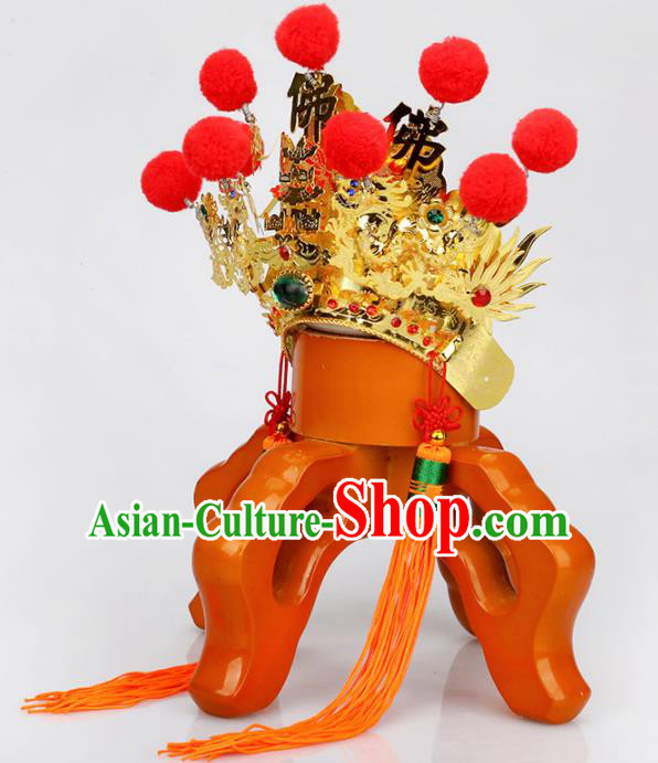Chinese Traditional Religious Hair Accessories Buddhism Feng Shui Hat