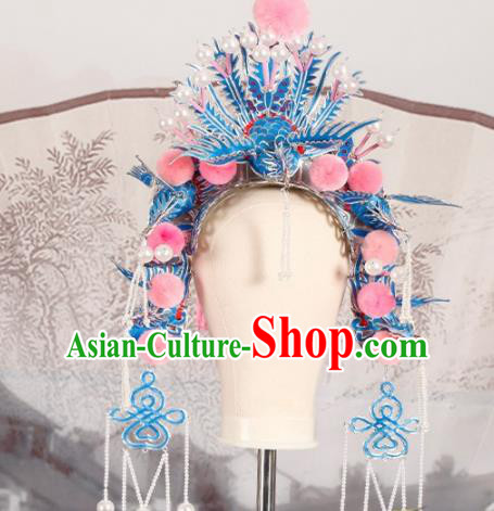 Chinese Traditional Beijing Opera Imperial Consort Phoenix Coronet Hair Accessories Ancient Kun Opera Headwear